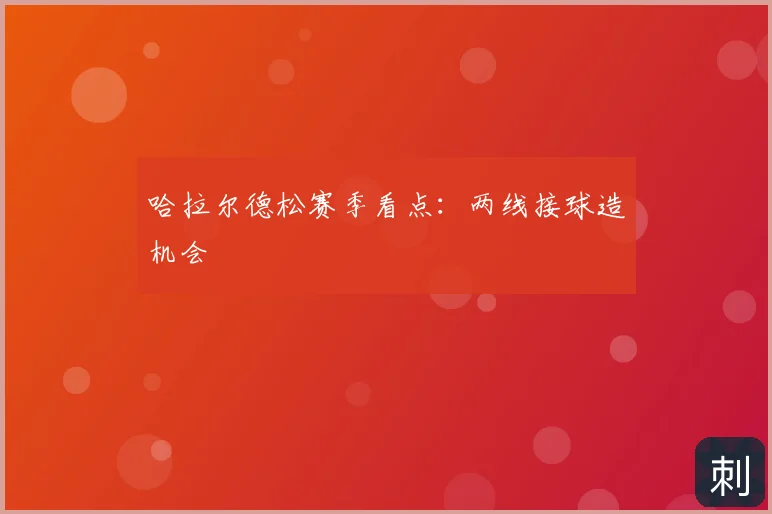 哈拉尔德松赛季看点：两线接球造机会